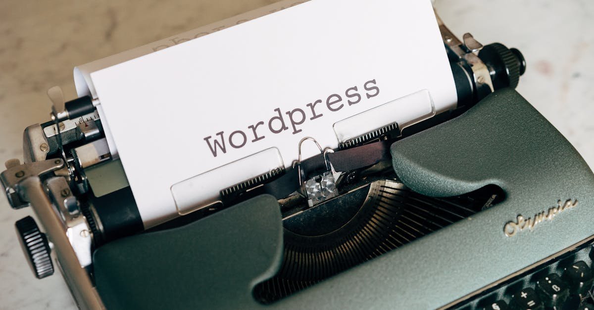 découvrez wordpress, la plateforme incontournable pour créer et gérer facilement votre site web. que vous soyez débutant ou expert, explorez des milliers de thèmes et plugins pour personnaliser votre expérience en ligne.